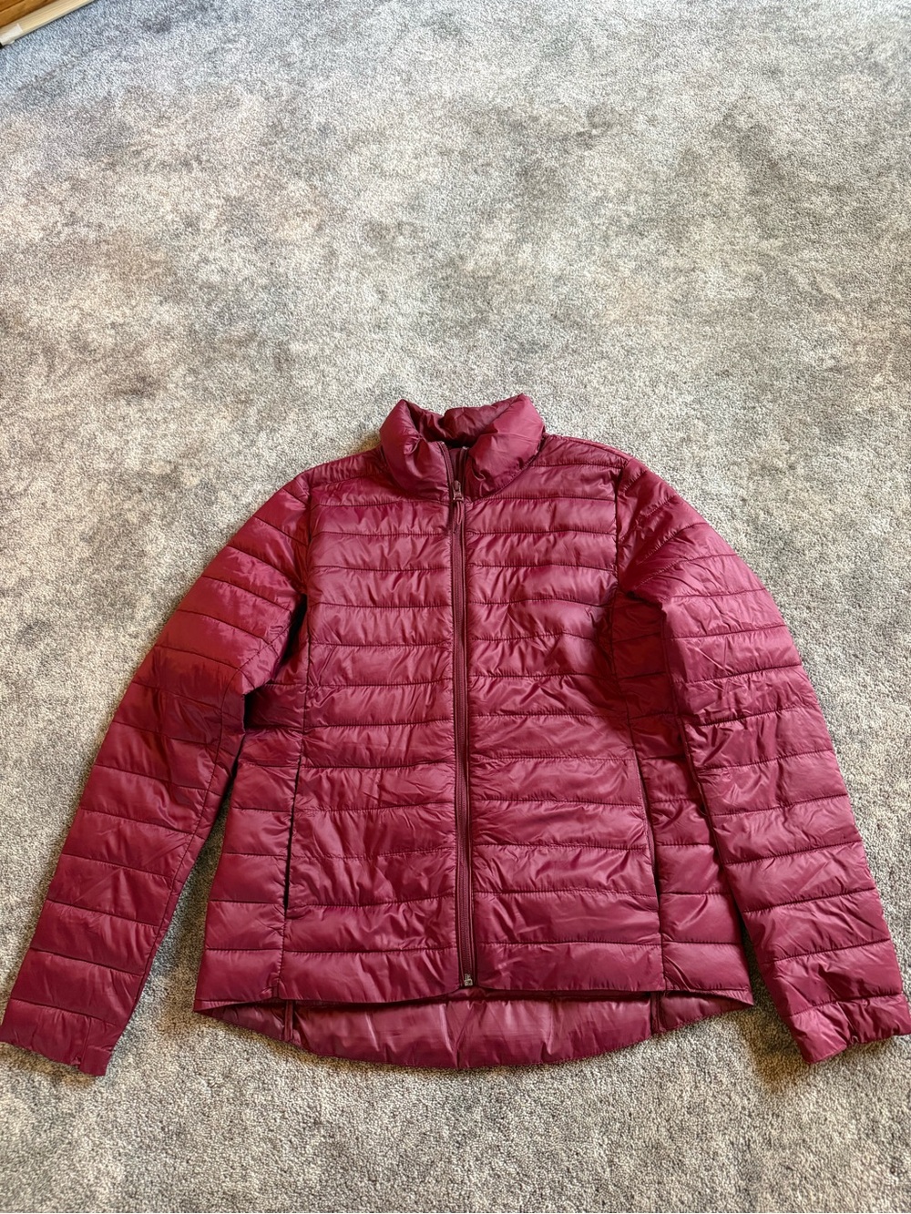 Old Navy Quilted Puffer Jacket - Wine Burgendy